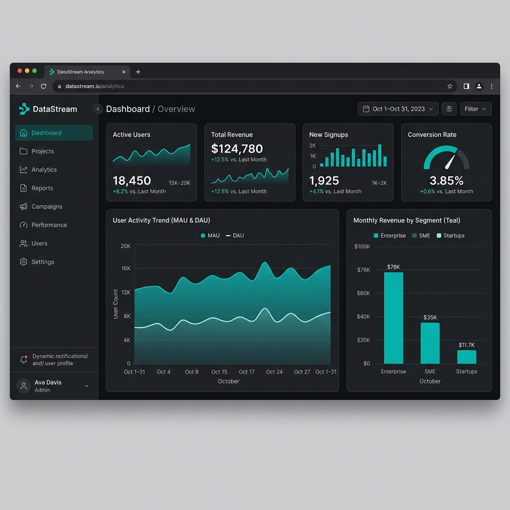 Analytix SaaS Dashboard